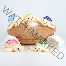 플러시플러시 아기 바다 거북이 인형 세트 BABY TURTLE NEST SET 작은 동물 인형 놀이