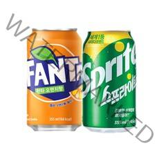 스프라이트 355ml x 12p + 환타 오렌지 355ml x 12p, 1세트