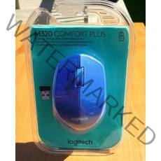 Brand New 로지텍 M320 Comfort Plus 무선 마우스 Blue 910-004353