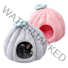 강아지 고양이 호박 숨숨집 길냥이 겨울 동굴집 애견 하우스, 국내당일발송(빅보스), 그레이, 중형