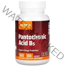 자로우 포뮬러스 6개세트 판토텐산 B5 100정 Pantothenic Acid B5 500 mg 100 VEG CAPSULES, 6개, 100캡슐