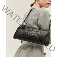 21FW [populet]블랙 크리스탈DD로고 소가죽 체인숄더백 WCBA1F710BK