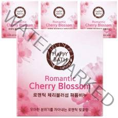 해피바스 로맨틱 체리블러섬 퍼퓸비누, 100g, 4개