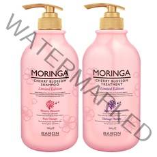 바론 모링가 체리블라썸 샴푸 500g + 트리트먼트 500g, 1세트