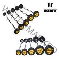 베스코 우레탄 TPU 헬스장 바벨 일자바 컬바 이지바 10~30kg, 컬바 20kg