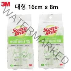 3M 스카치브라이트 테이프클리너 대형 리필 2개입*2개 (16cm* 8m), 2개