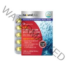 내츄럴플러스 알티지 오메가3 60캡슐, 1, 1301.2mg*60캡슐