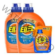 테크 베구 3L 용기 x 2 + 1L 리필, 단품
