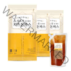 노릇노릇 갓튀긴 치즈돈까스 (에어프라이어), 노릇노릇 치즈돈까스 3팩 (소스 추가)