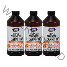 NOW FOODS 나우푸드 L-카르니틴 리퀴드 3000mg 473ml 3팩