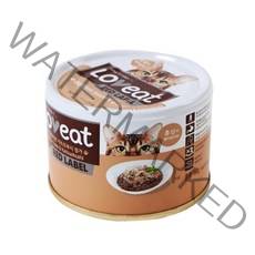 사조 러브잇 레드라벨 고양이 간식캔 160g, 흰살참치 + 가쓰오부시 혼합맛, 9개