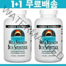 1+1 소스내추럴 메가스트렝스 베타시토스테롤 베타시스테롤 375 mg 칼슘 120 정, 120 tab, 1+1 (2팩발송)