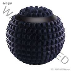 요가볼 전동 근막구 진동 마사지 실리콘 핸드볼 근육 이완 마사지 볼 스포츠 헬스 요가 뉴타임즈 C24 D166G614, 올 블랙