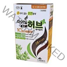 현대약품 마이실 빠른 허브 헤어칼라 염모제 b0862, 1호 자연흑갈색, 1개