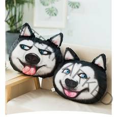 허스키 시바견 사모예드 얼굴 디자인 인형쿠션 우정선물 9종, I(사진참고)