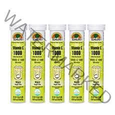 썬라이프 비타민C1000 레몬 라임맛 20p, 90g, 5개