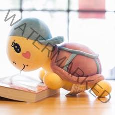 거북이인형 거북이쿠션 애착인형, 블루, 35cm