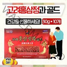 명절선물세트 고려홍삼정과골드 30gX10개 명절선물세트/정관장/홍삼/홍삼원/홍삼정/농축액/명절선물/홍삼절편/홍삼골드/식품, 단일 수량