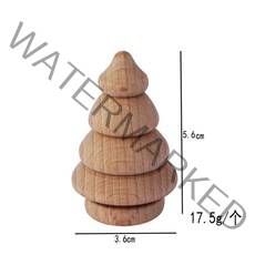 봉제 동물 대형 쿠션 인형1pcs 꼭두각시 나무 못 인형 가족 동물 DIY 공예 미완성 완구 어린이 페인트 낙서, 10 christmas-tree