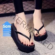 잭팟시장 이쁜 슬리퍼 캐주얼 키높이 핏플랍 통굽 여름 편한 조리 5cm 9WA0398A