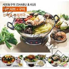 라온하우스 프리미엄 파울로코리아 샤브앤구이 1석2조 멀티 그릴 전기냄비, 447991