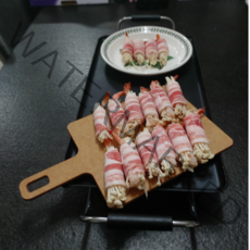 대패삼겹 새우말이 350g 외 소스2종 캠핑요리 술안주 아이들간식 간편식 대패삼겹살 냉동식품