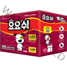 요요쉬 반려견용 패드 대형 와인 3개입, 1개