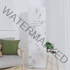 스탠드형 에어컨 풀백 가정용 범용 먼지 커버, 무지 대리석 1