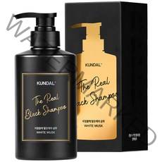 쿤달 더 리얼 컬러코팅 블랙샴푸 화이트머스크향, 1개, 500ml
