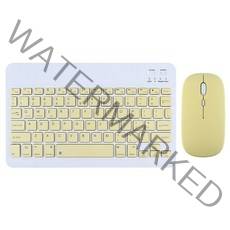 키보드 마우스 세트 게이밍 블루투스 무선 무소음 ipad 용 태블릿 samsung xiaomi huawei teclado 호환 및 for ios android windows, 노란색