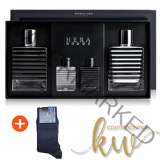 헤라 옴므 매니시모 인텐시브 2종 세트 + 송지오 양말 증정, 스킨100ml + 로션100ml + 증정품2p