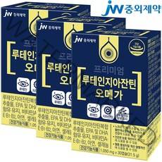 JW중외제약 루테인 지아잔틴 오메가3, 30캡슐, 3개