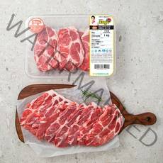 포크밸리 한돈 1등급이상 목심 구이용 (냉장), 1kg, 1팩