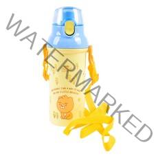 릴팡 리틀프렌즈 원터치 어깨끈 물통 라이언, 혼합색상, 450ml