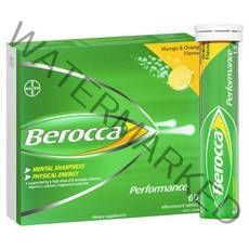 Berocca Energy Vitamin Mango & Orange Effervescent 60T