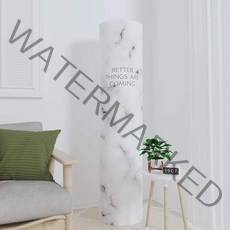 거실 공용 원형 스탠드 에어컨 방진 커버, 무지 대리석 1