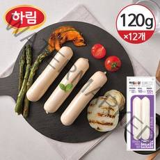 [냉동] 하림이닭 닭가슴살 소시지 양파 120g×12개, 단품