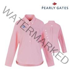 파리게이츠 골프 pearlygatesgolf여성 버튼 포인트 카라티셔츠 P52102TS052_PK, 000, PK