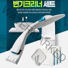 위생적인 변기크리너 일회용 교체용 리필 화장실솔 욕실솔 변기솔 청소솔 바닥솔, 변기크리너 세트-1개