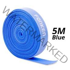 FONKEN USB 케이블 주최자 5m 1m 관리 케이블 수호자 넥타이 홀더 아이폰 Xiaomi 이어폰 마우스 클립 테이, 01 CHINA, 02 5m blue tape