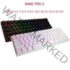 Anne Pro2 앤프로2 기계식키보드 블루투스5.0 무선키보드 2021년 출시된 게이트론 CAP, 블랙, 게이트론CAP-황축