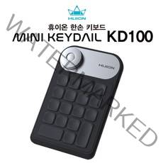 HUION Mini Keydial KD100 Express Keys for Pen Display and Drawing Tablet 사용자 정의 가능한 키 18개가 포함된 한 손 바, Black, 단일옵션