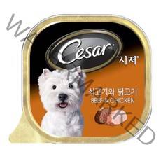강아지간식 시저 쇠고기와 닭고기 100g_마즈, 시저쇠고기와닭고기100g마즈