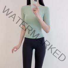 보미 필라테스복 요가복 필라테스 상의 옷 커버업 운동복 탑 요가 긴팔 반팔 랩 크롭 복장