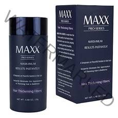 MAXX PRO-SERIES 가늘어지는 모발탈모를 위한 실제 케라틴 함유 모발 섬유 볼륨 조절 ndash 피부과 테스트 및 인증된 저자극성 - 60일 공급 - 다양한 색상 사용 가, 검은 색