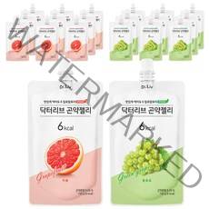 닥터리브 곤약젤리 청포도 150ml x 10p + 자몽 150ml x 10p, 150g, 1세트