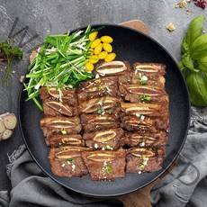 (아샤스마일) 양념 LA갈비 1kg/프리미엄 초이스등급/HACCP인증