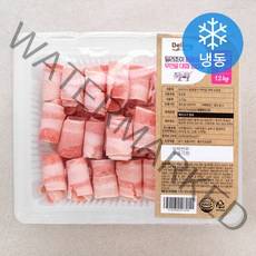 딜리조이 돌돌말이 무연골 대패 삼겹살, 1.2kg, 1개