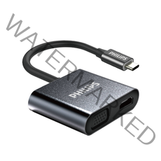 필립스 USB C to HDMI+VGA+USB+PD C타입 멀티 어댑터 SWV6004G