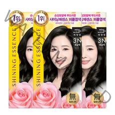 미쟝센 샤이닝 에센스 새치전용 염색제, 3개, 3N 흑갈색